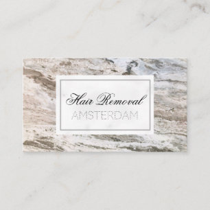 Hair Removal Marble Business Card