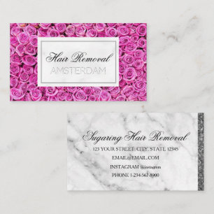 Hair Removal Marble Business Card