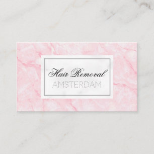 Hair Removal Marble Business Card
