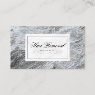 Hair Removal Marble Business Card