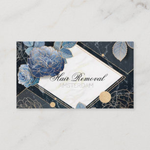 Hair Removal Marble Business Card