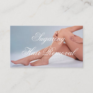 Hair Removal Skin Clinic Rose Gold Marble Business Card