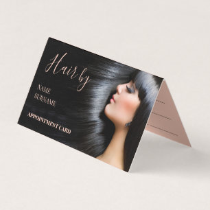 Hair Salon Appointment Business Card