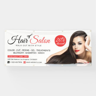 Hair Salon, Beauty Salon, Hairdresser Banner