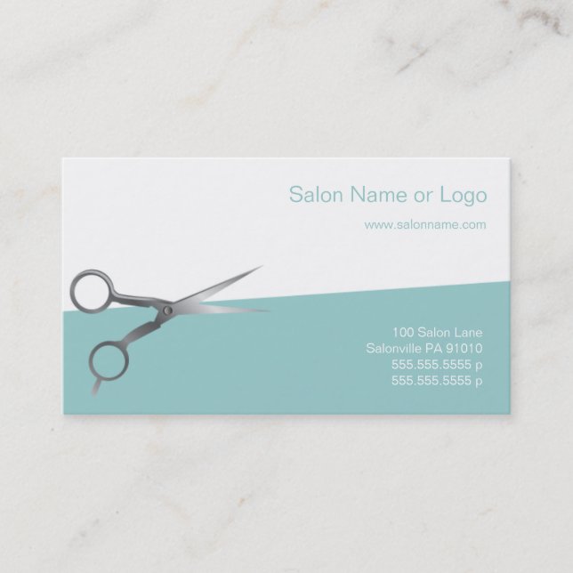 Hair Salon Business and Coupon Cards (Front)