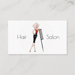 Hair salon business card