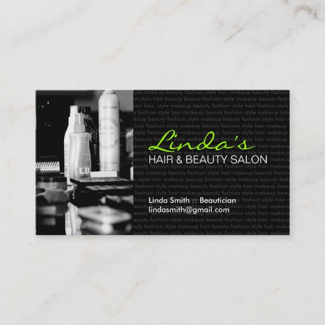 Hair Salon Business Card (Front)