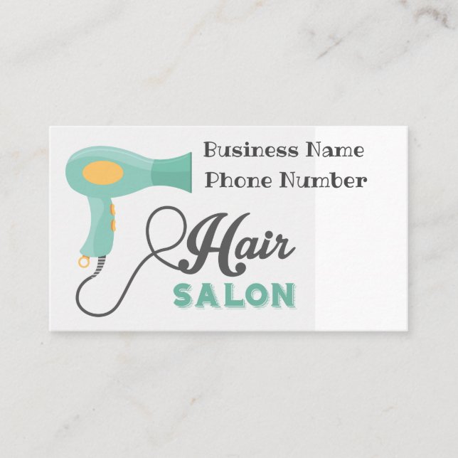 Hair Salon Business Card (Front)