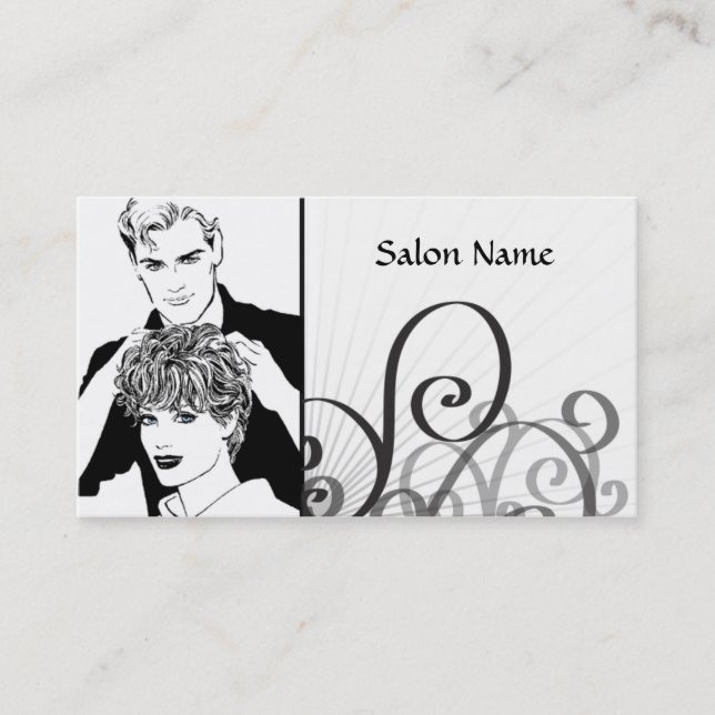 Hair Salon Business Card (Front)
