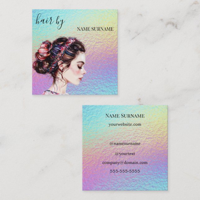 Hair Salon Business Card (Front/Back)