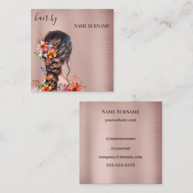 Hair Salon Business Card (Front/Back)