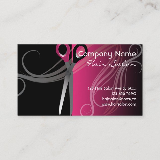 hair salon business cards (Front)