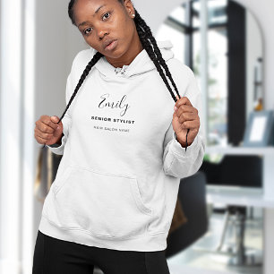 Hair Salon Business Name Employee Job Title  Hoodie