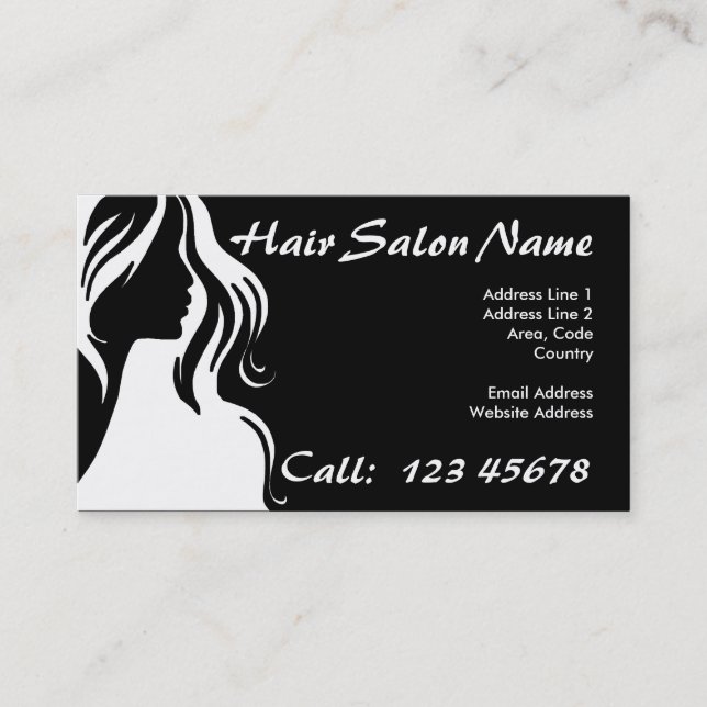 Hair Salon Business Theme Collection Card (Front)