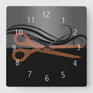 Hair salon clock