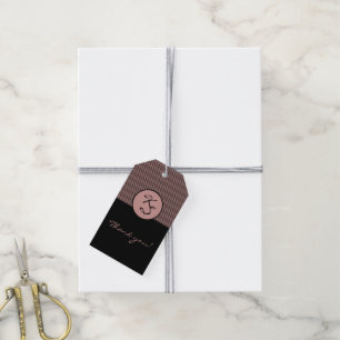 Hair Salon Custom Monogram Thank You  Gift Tags