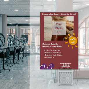 Hair Salon Customisable Summer Specials Poster
