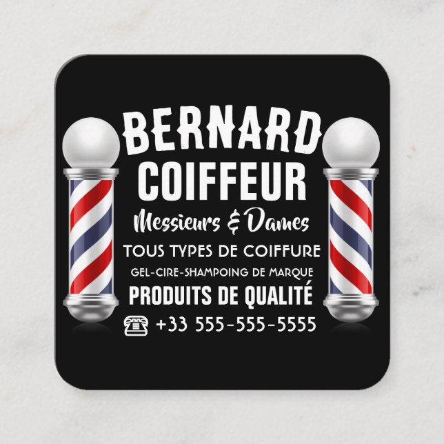 Hair salon decoration enclosure card (Front)