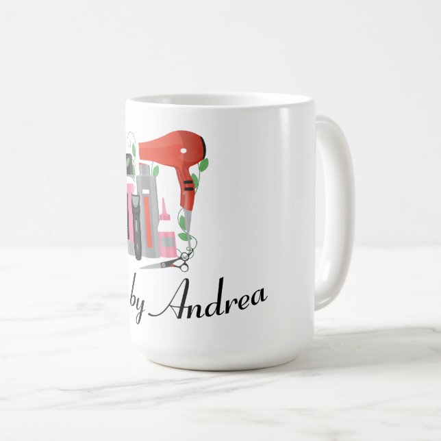 Hair Salon Design Coffee Mug (Front Right)
