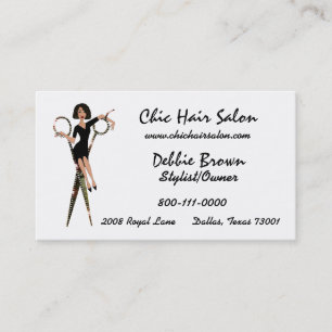 Hair Salon Diva (African American) Business Cards