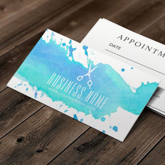 Hair Salon Elegant Watercolor Appointment (Creator Uploaded)