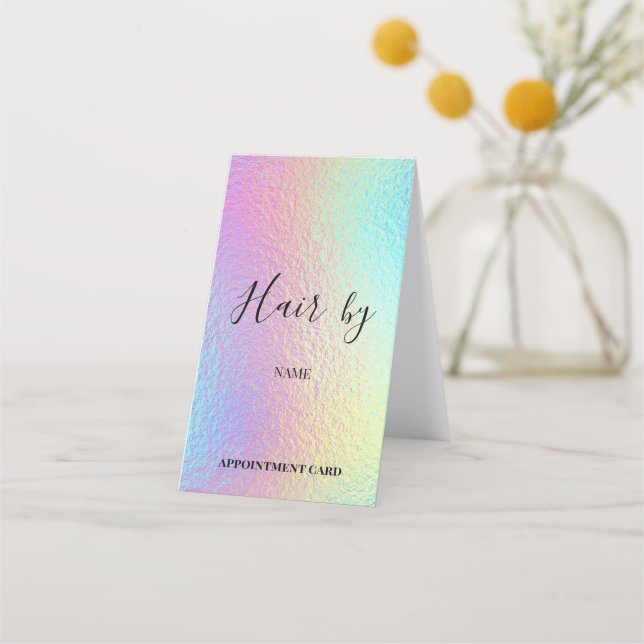 Hair Salon Folded Appointment Card (Front)