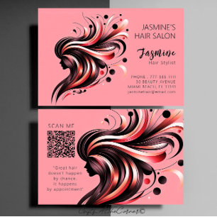 Hair Salon Hair Stylist Business Card