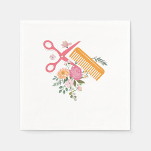 Hair Salon Hairdresser Scissors Hair Stylist Barbe Napkin