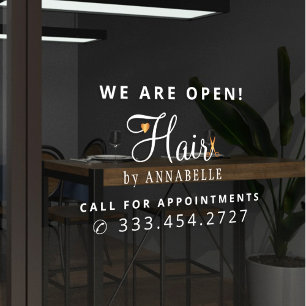 Hair salon hairstylist name promotional