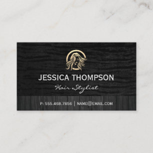 Hair Salon Logo   Stylist Business Card