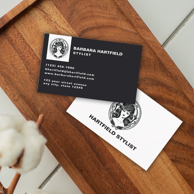 Hair Salon Minimalistic Business Card (Creator Uploaded)