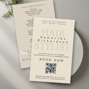 Hair Salon Nails Makeup Lashes Boho Marketing QR Flyer