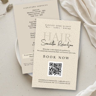 Hair Salon Nails Makeup Lashes Modern Boho QR Flyer