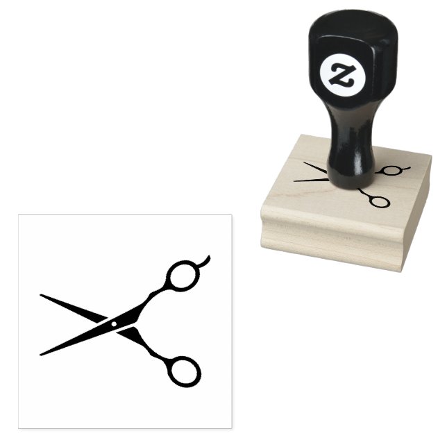 Hair Salon Scissors    Rubber Stamp (Stamped)