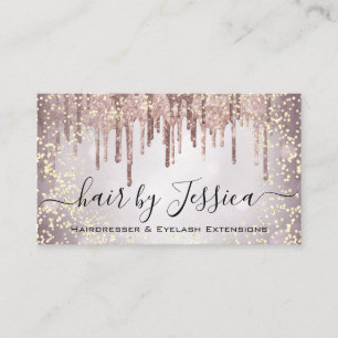 Hair Salon Stylist Hairdresser Nails Makeup Artist Business Card