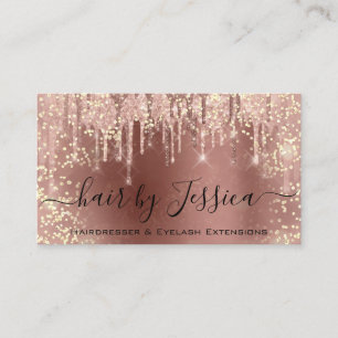 Hair Salon Stylist Hairdresser Nails Makeup Vip Business Card