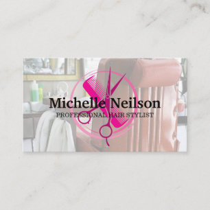 Hair Salon Stylist Tools Business Card