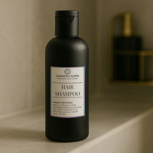 Hair Shampoo Waterproof Amenities Container Label