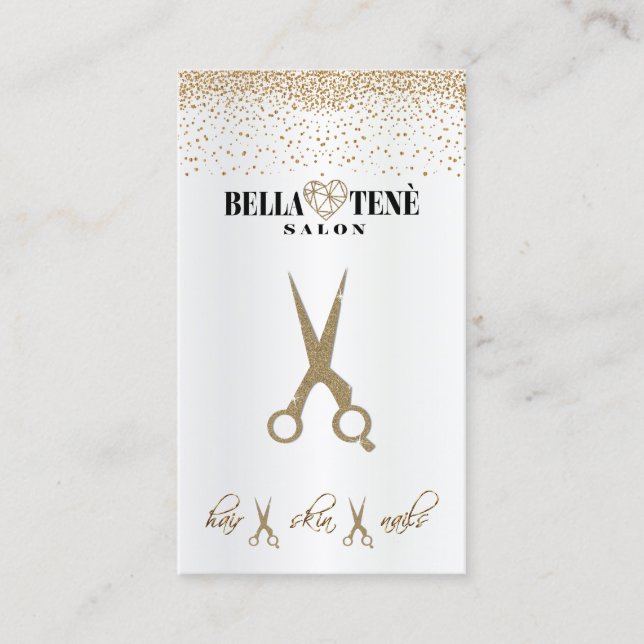 Hair, Skin and Nails Business Card (Front)