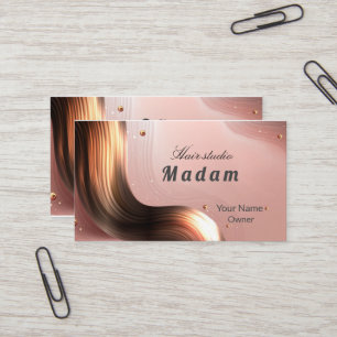 Hair studio business card