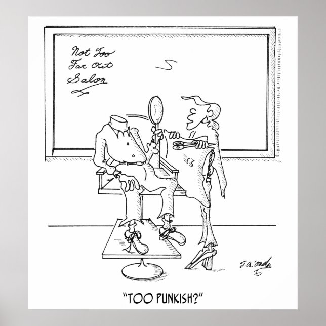 Hair Style Cartoon 1465 Poster (Front)