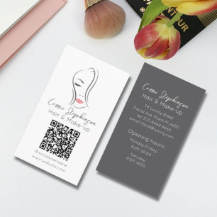 Hair stylist and Makeup artist business card