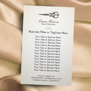 Hair Stylist Antique Scissor Vintage Hair Salon Flyer