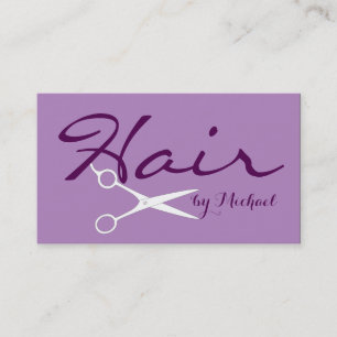 Hair Stylist Appointment - African Violet Solid Card