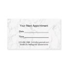 Hair Stylist Appointment Classy Script Dark Marble