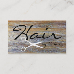 Hair Stylist Appointment Modern Wood #3 Card