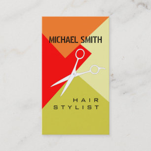 Hair Stylist Appointment Retro Colour Pattern #13 Card