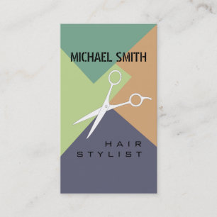 Hair Stylist Appointment Retro Colour Pattern #14 Card