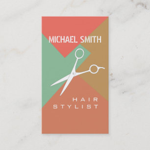 Hair Stylist Appointment Retro Colour Pattern #18 Card