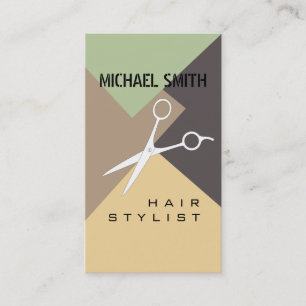 Hair Stylist Appointment Retro Colour Pattern #20 Card